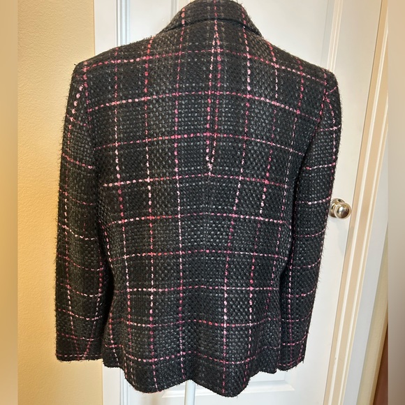 Kasper Black and Pink Jacket Size 12 - Picture 2 of 5